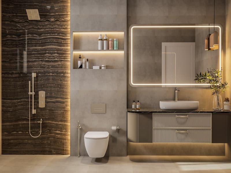 Salle de bain rénovée par IB Sanitaire à Genève